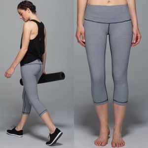 Lululemon Wunder Under Crop II (Roll Down) Gingham
